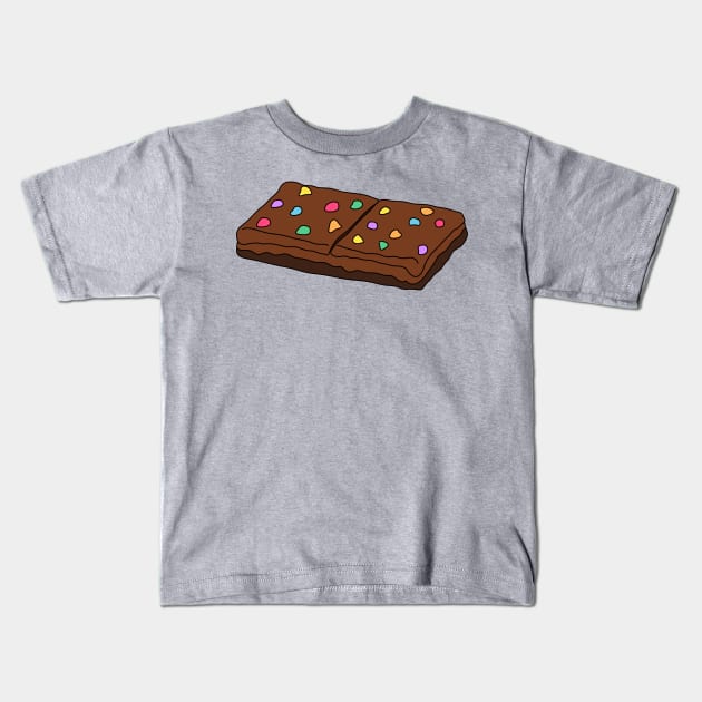 Cosmic Brownie Little Debbie Cake Kids T-Shirt by Moon Ink Design